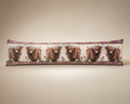 Highland Cow Printed Plush Draught Excluder – 90 x 20cm