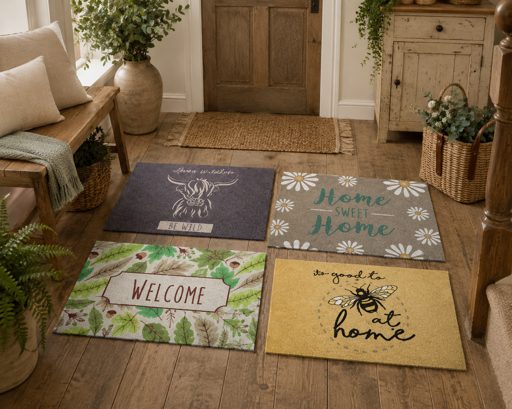 Country Club Collection Coir Door Mats – Rustic Indoor / Outdoor Entrance Mats