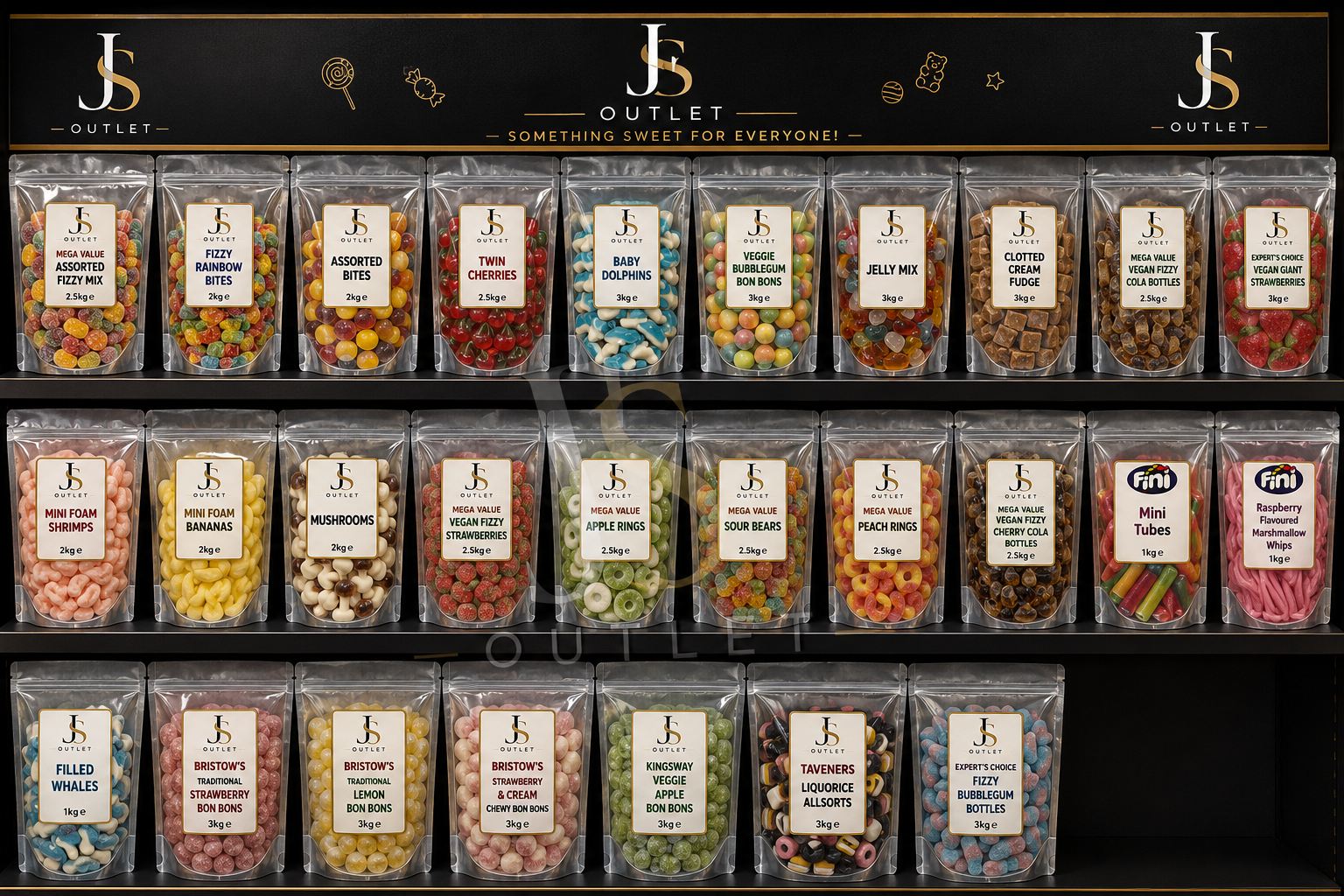 JS Outlet Premium Pick & Mix Sweet BagJS Outlet Premium Pick & Mix Sweet Bag
