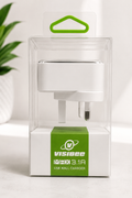 VISIBEE MAX 3.1A Dual USB Wall Charger – Fast Charging Mains Adapter (UK Plug)