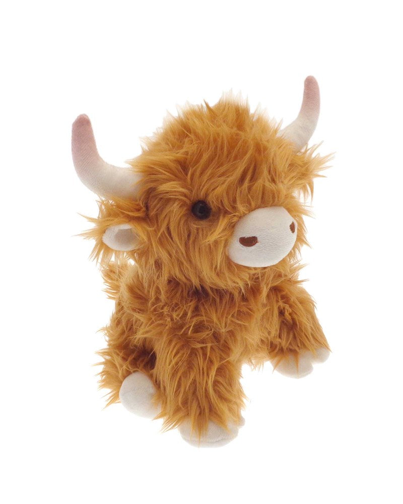 Highland Cow Design Novelty Door Stops - Super Soft Fleece - Brown