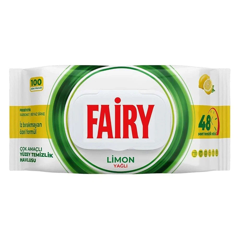 Fairy Wipes Lemon 100s