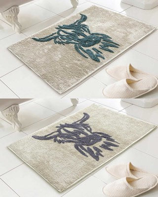 Highland Cow Design 100% Cotton Bath Mats 46x76cm - Assorted Colours