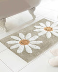 Fluer Design 100% Cotton Bath Mats 50x80cm - Natural